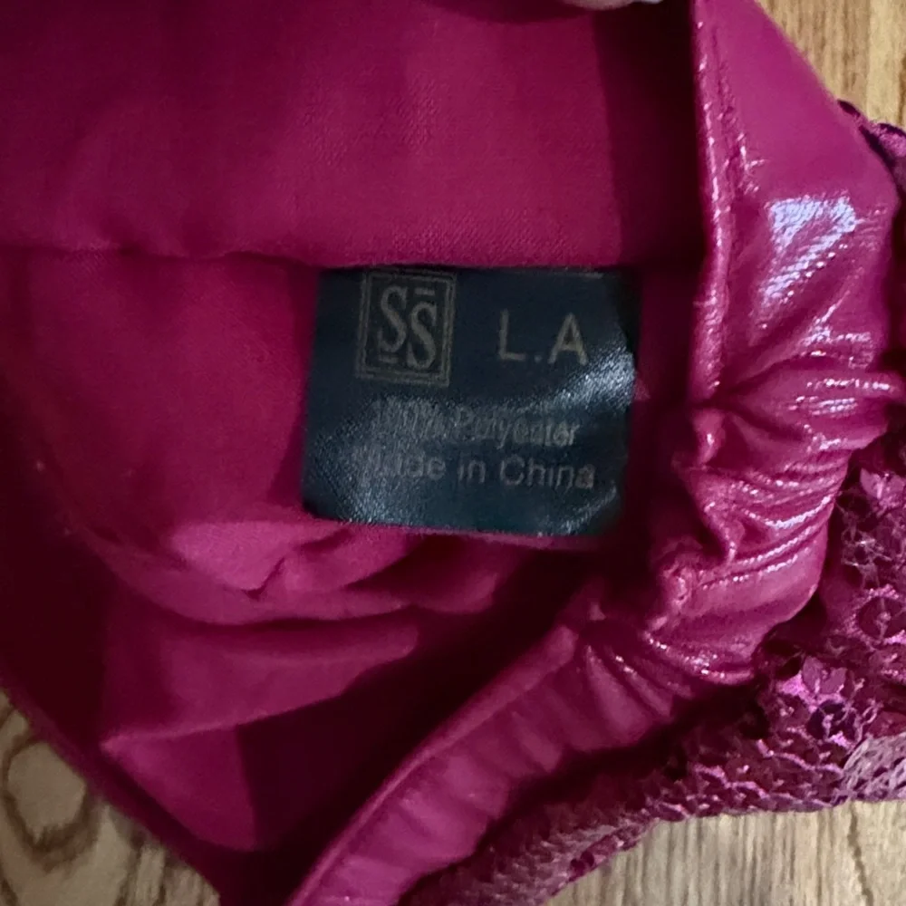 Hot Pink Sequin Newsboy Cap - Picture 3 of 4